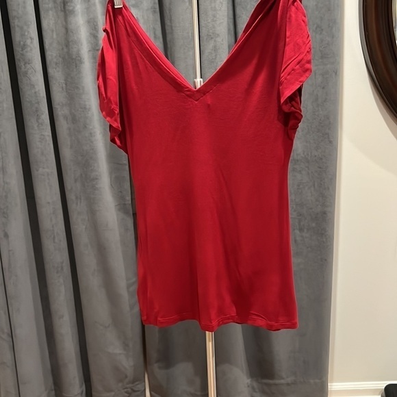 Baraschi (Anthropologie) short sleeve button trim top - Picture 4 of 6